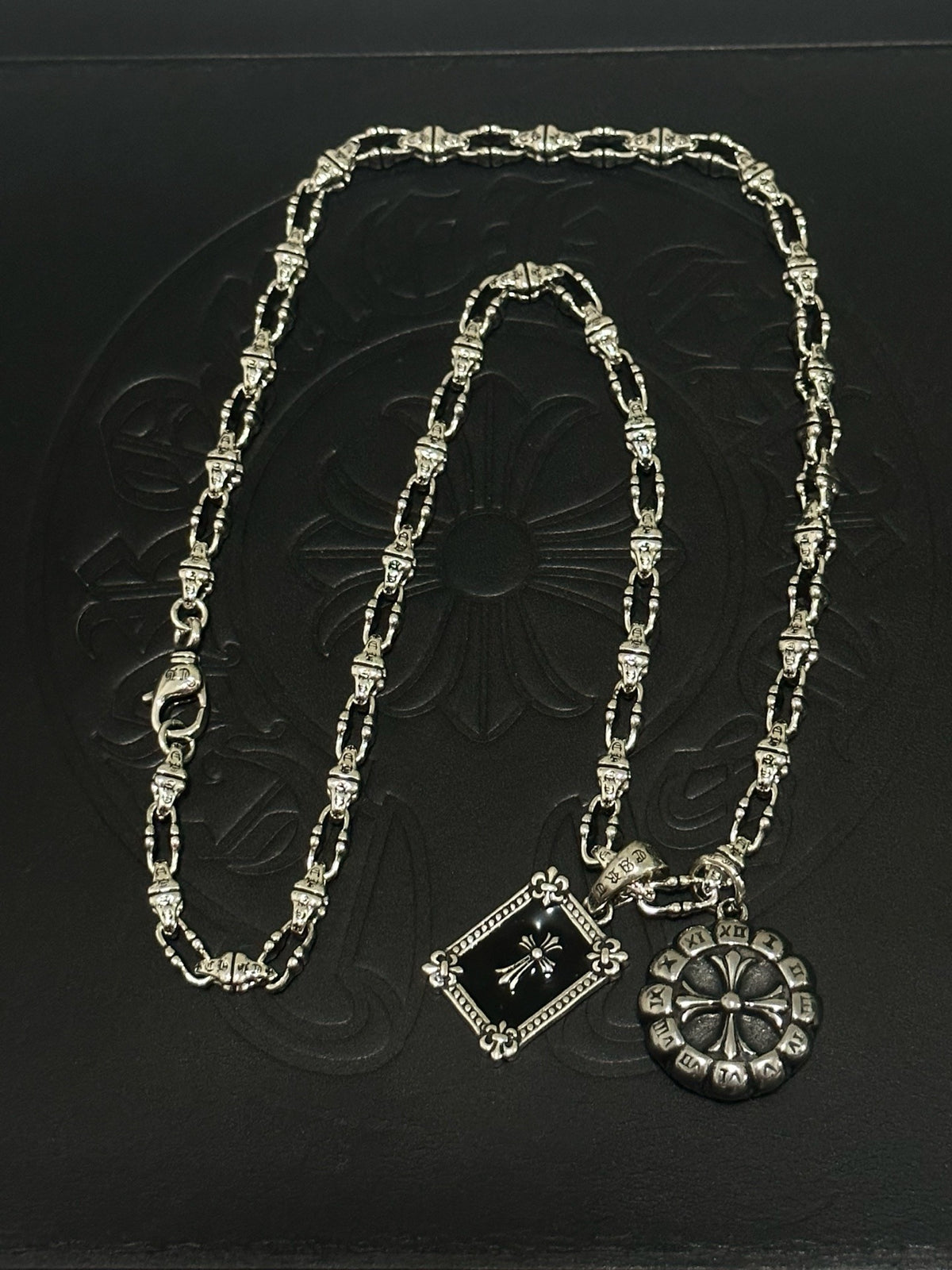 Chrome Hearts Sterling Silver Cross Necklace