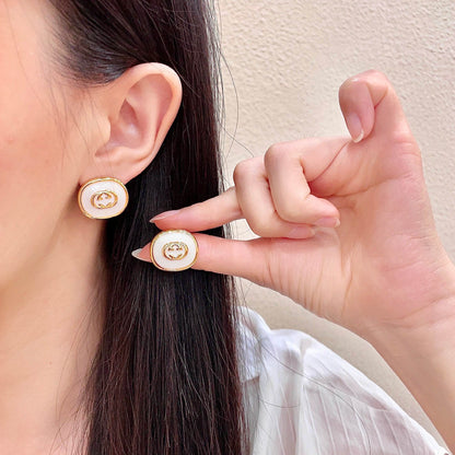 Gucci Brass & Sterling Silver Earrings