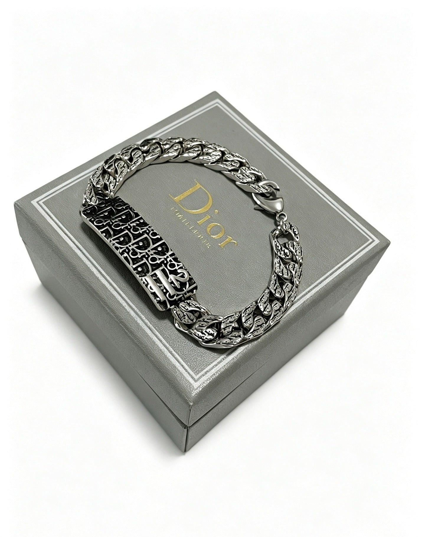 Dior Sterling Silver Chain Bracelet