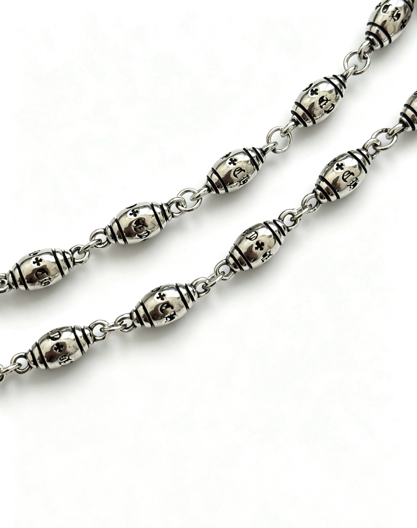 Chrome Hearts Sterling Silver Cross Bracelet
