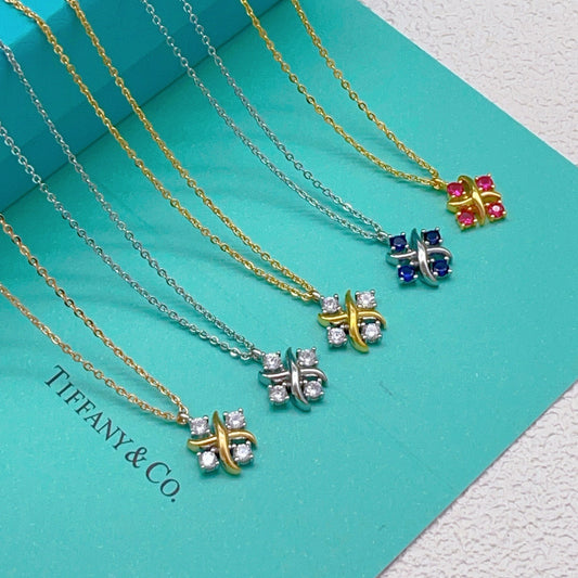 Tiffany & Co. White Brass Necklace
