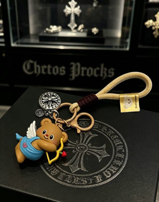 Chrome Hearts Vintage-Finish Keychain