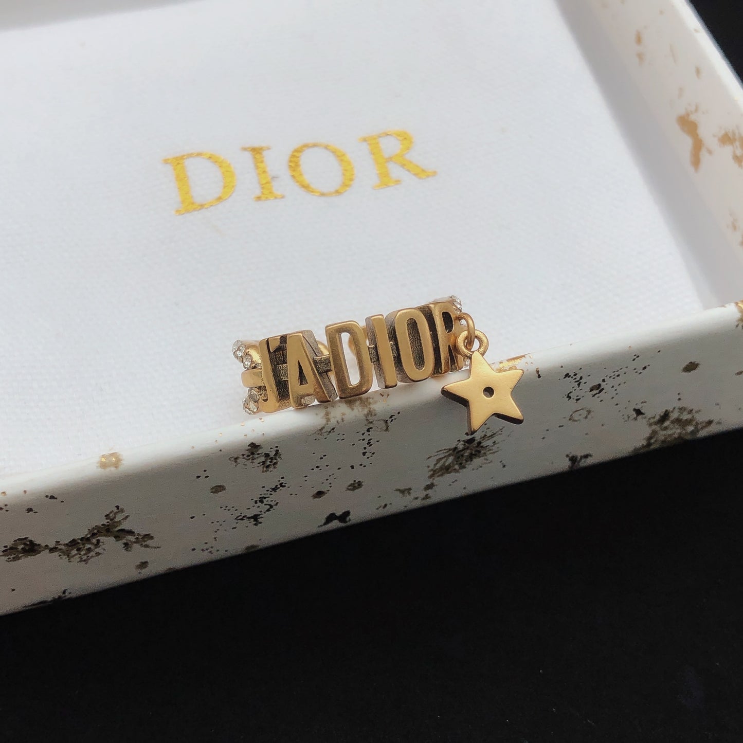Dior Brass Star Ring