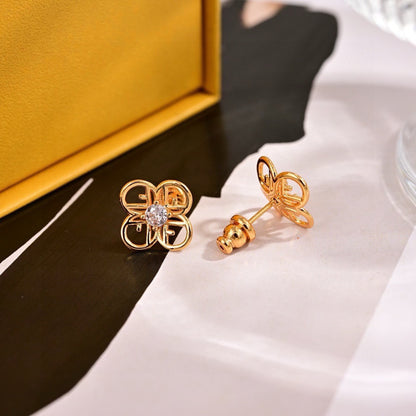 Fendi Logo Earrings