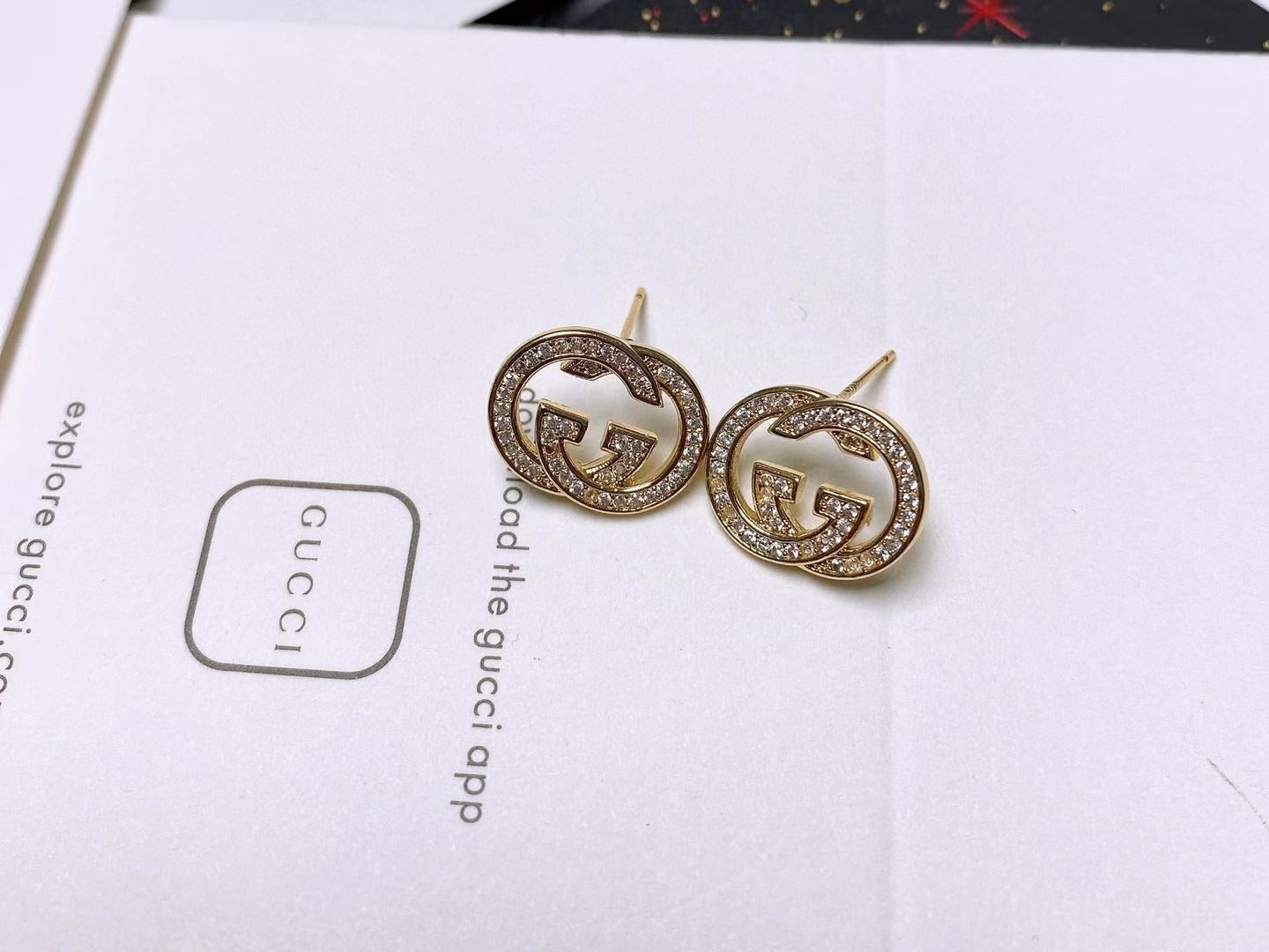 Gucci Brass & Sterling Silver Earrings
