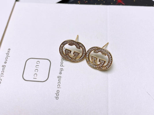 Gucci Brass & Sterling Silver Earrings