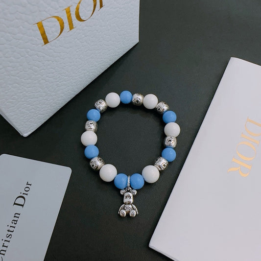 Dior Sterling Silver Vintage-Finish Bracelet