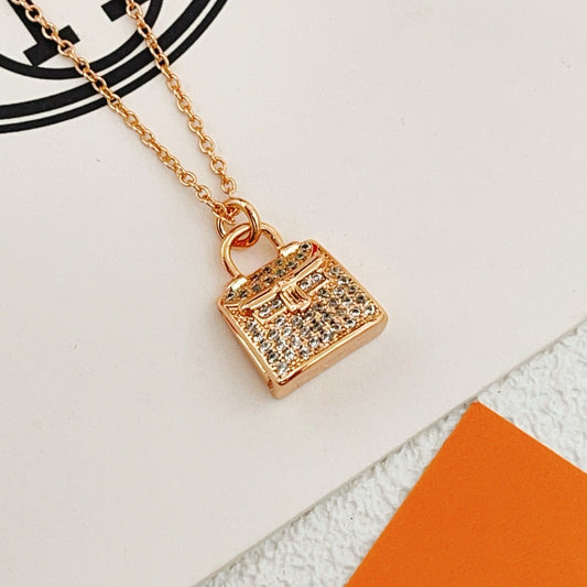 Hermes Brass Necklace