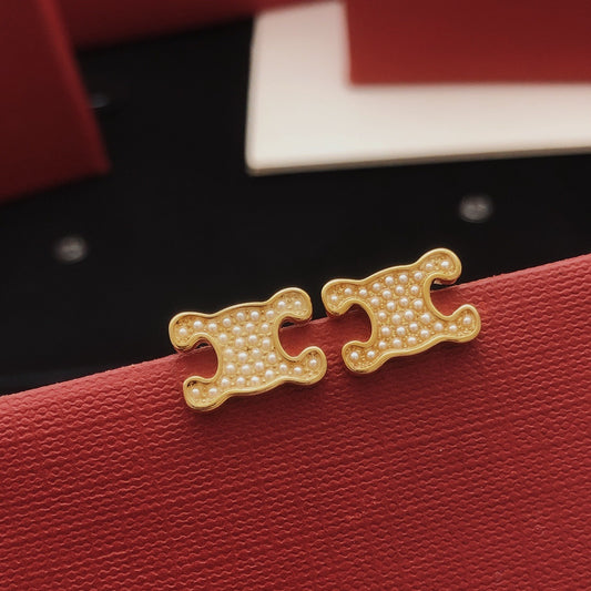 Celine Brass Earrings