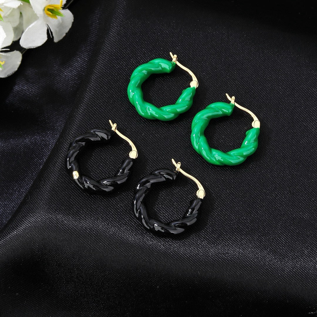 Bottega Veneta Enamel Earrings