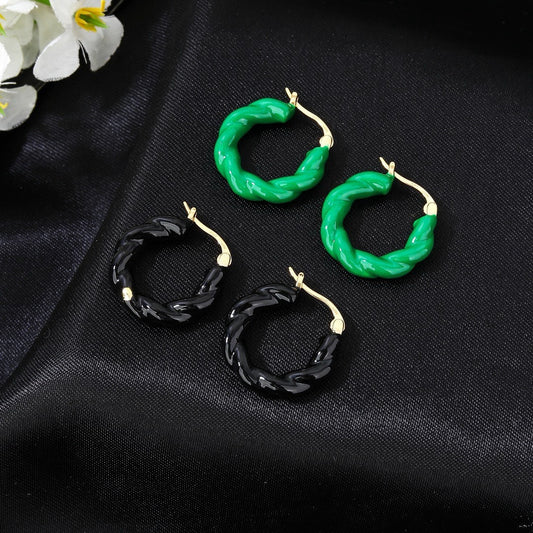 Bottega Veneta Enamel Earrings