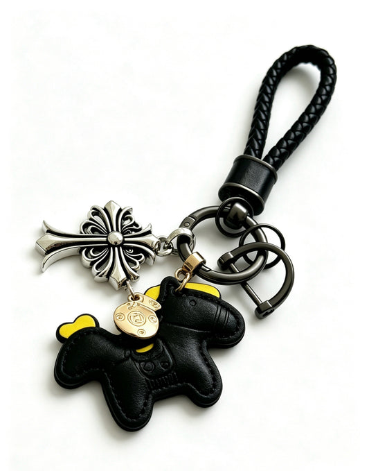 Chrome Hearts Vintage-Finish Keychain