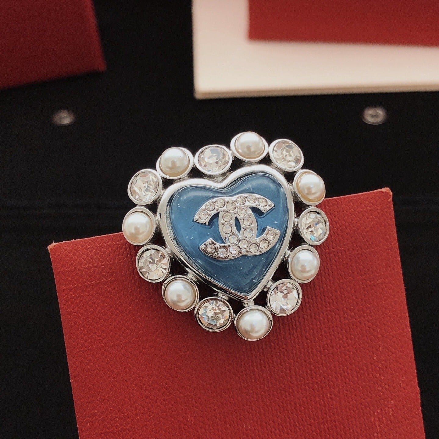 Chanel Brass Heart Brooch