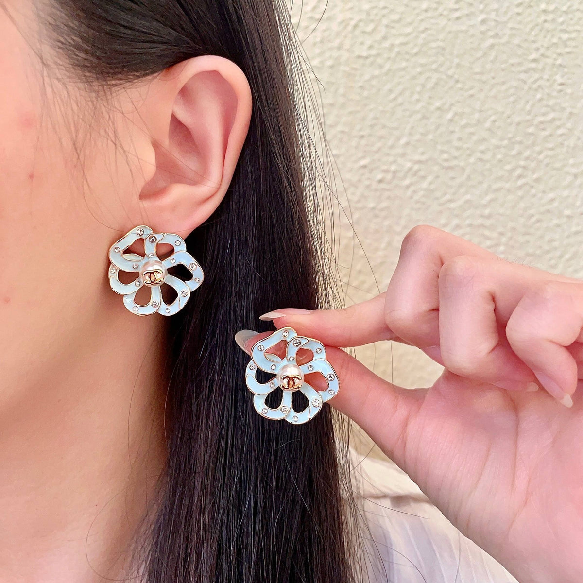 Chanel Openwork Earrings