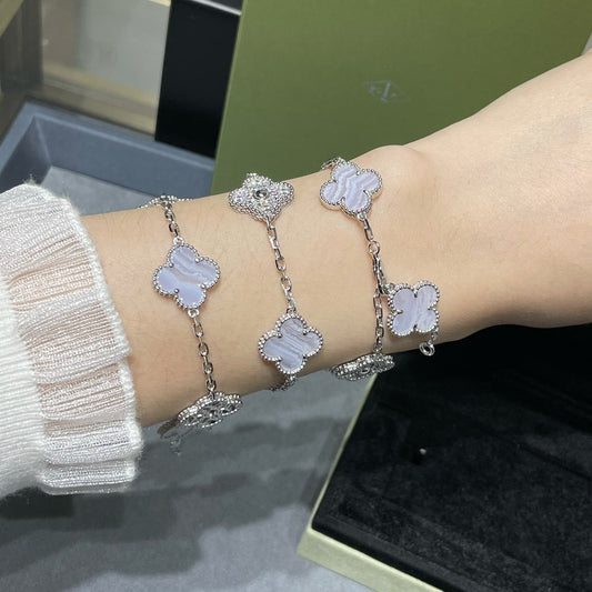 Van Cleef & Arpels White Clover Bracelet