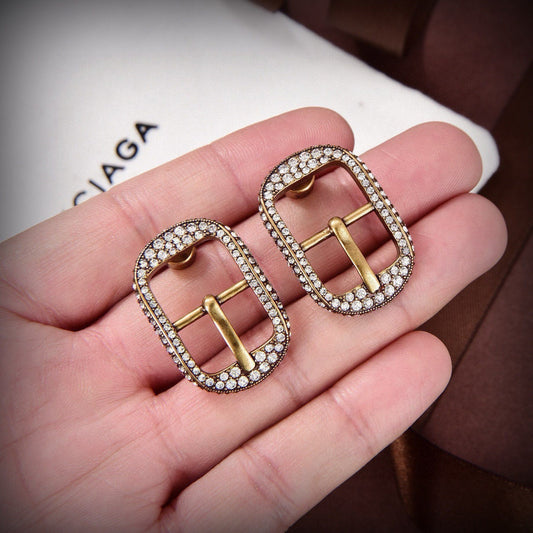 Balenciaga Brass Earrings