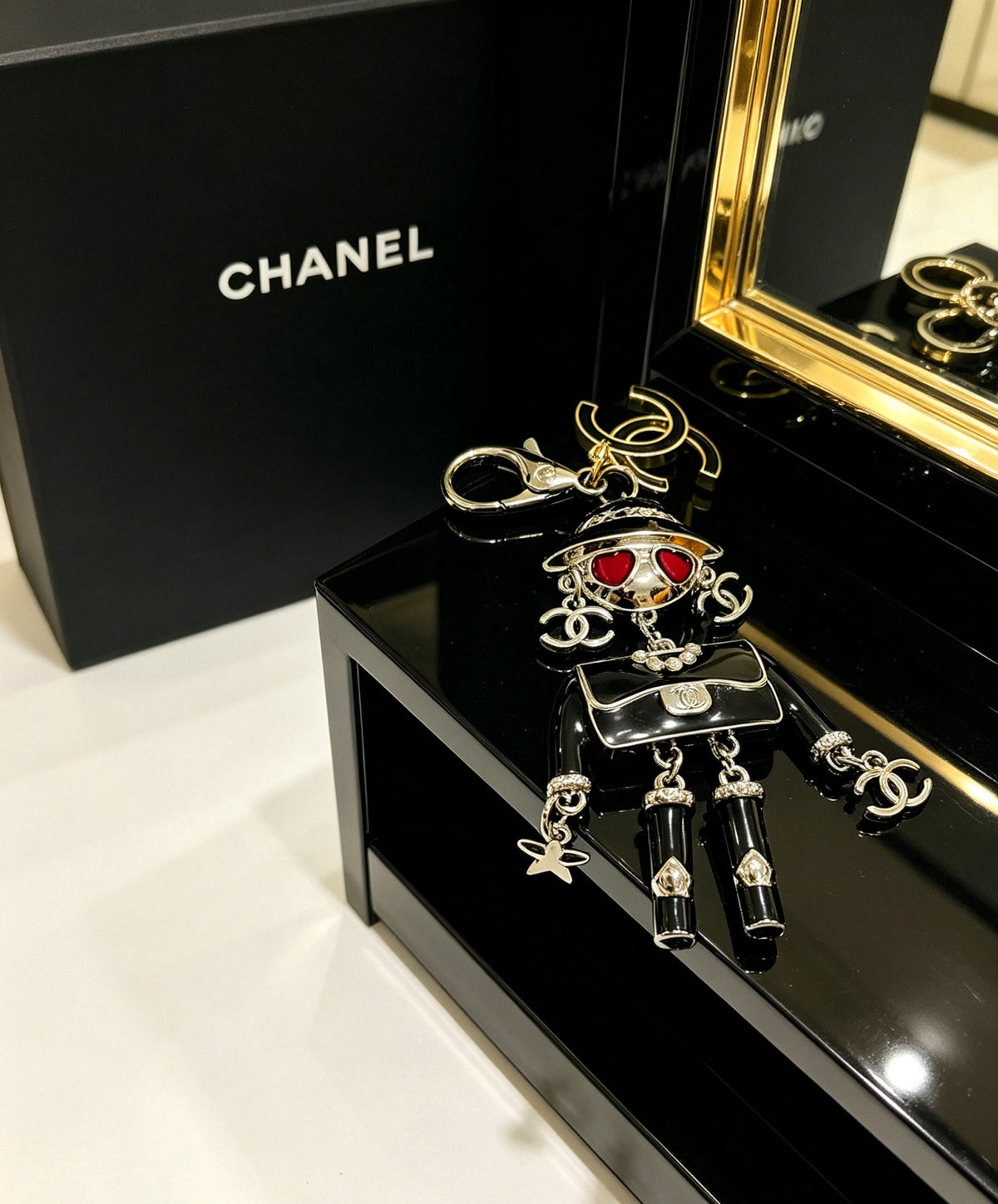 Chanel Vintage-Finish Keychain