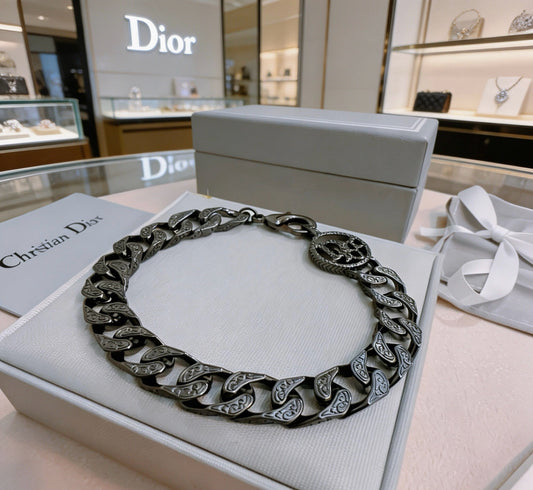 Dior Sterling Silver Chain Bracelet