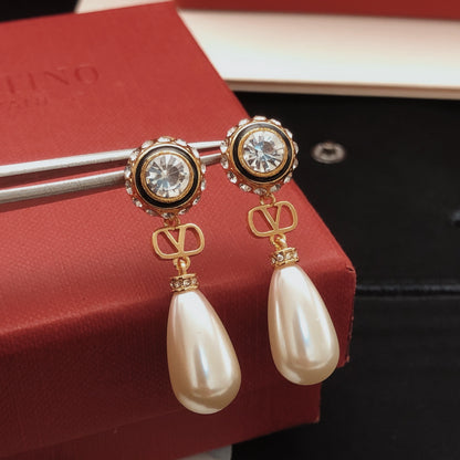 Valentino Brass Tassel Earrings