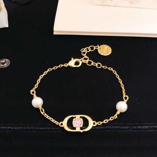 Dior Brass Pearl Bracelet
