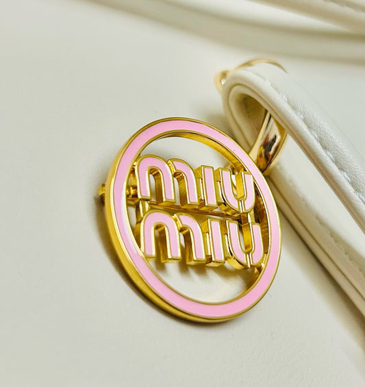 Miu Miu Logo Brooch