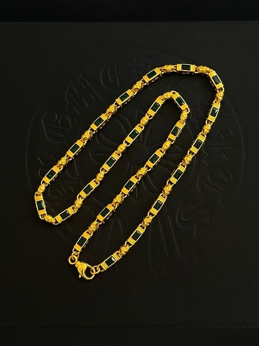 Chrome Hearts Sterling Silver Cross Necklace