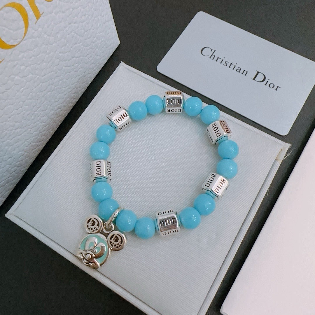 Dior Sterling Silver Vintage-Finish Bracelet