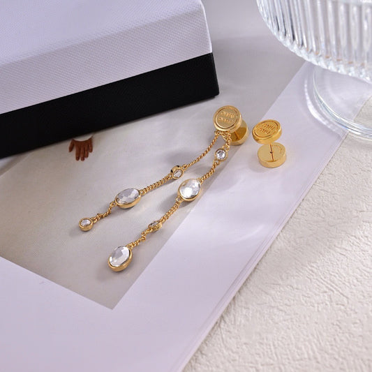 Miu Miu Logo Earrings