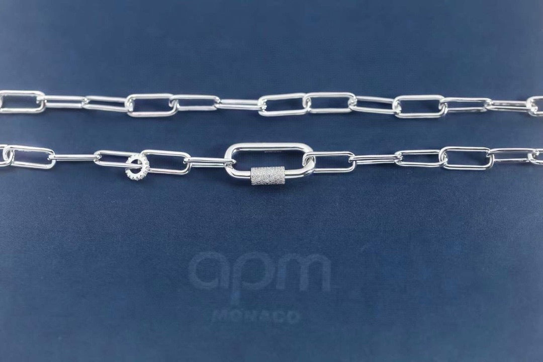 Unbranded Silver Lock Necklace