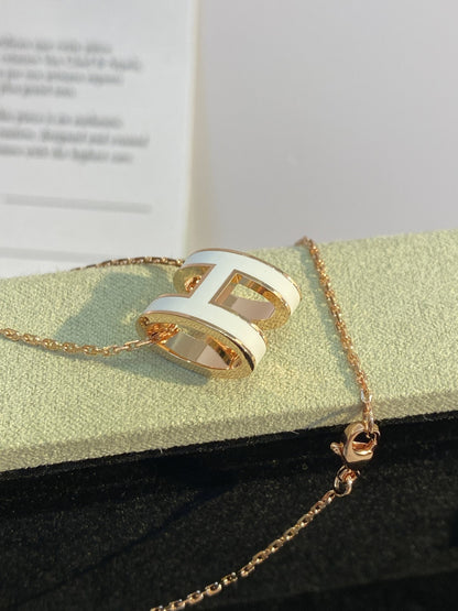 Hermes Logo Necklace