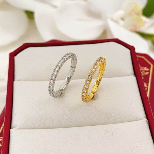 Cartier Silver Brass Round Ring