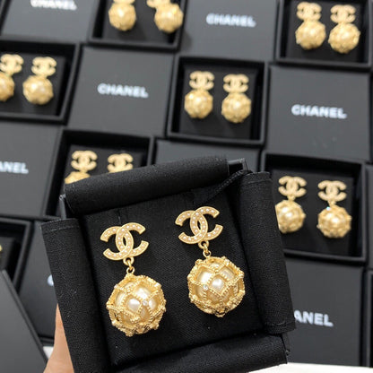 Chanel Pearl Earrings