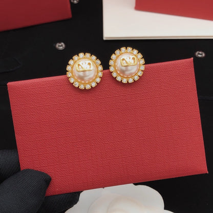 Valentino Brass Sunburst Earrings