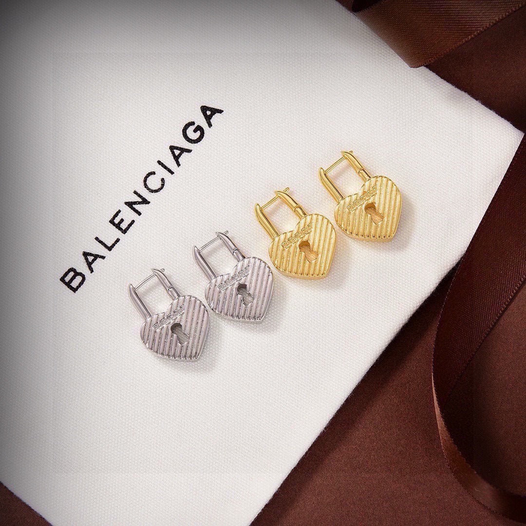 Balenciaga Brass Earrings