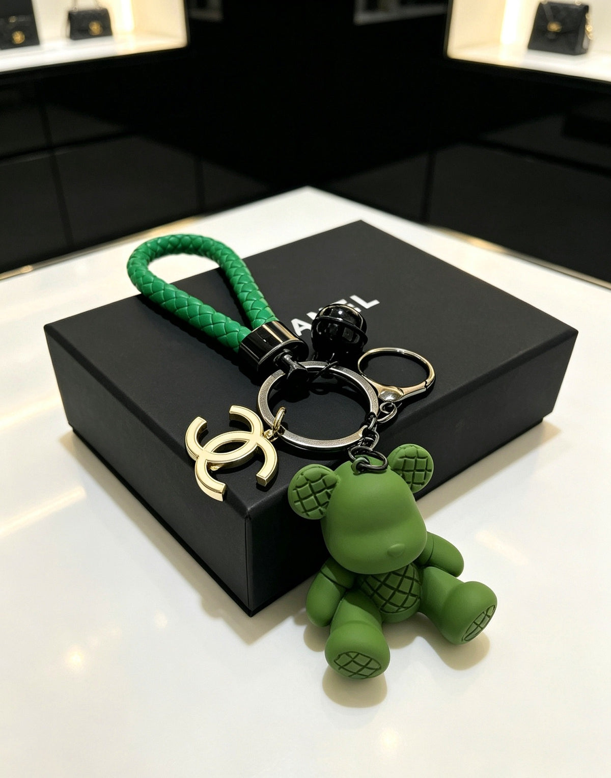 Chanel Vintage-Finish Keychain