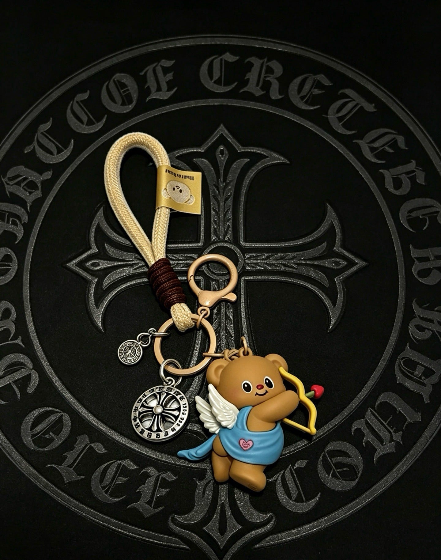 Chrome Hearts Vintage-Finish Keychain