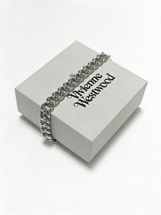 Vivienne Westwood Sterling Silver Vintage-Finish Bracelet
