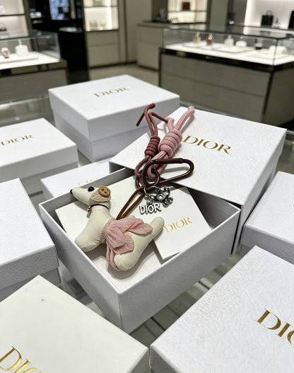 Dior Vintage-Finish Keychain