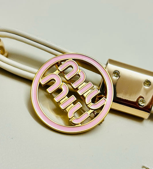 Miu Miu Logo Brooch