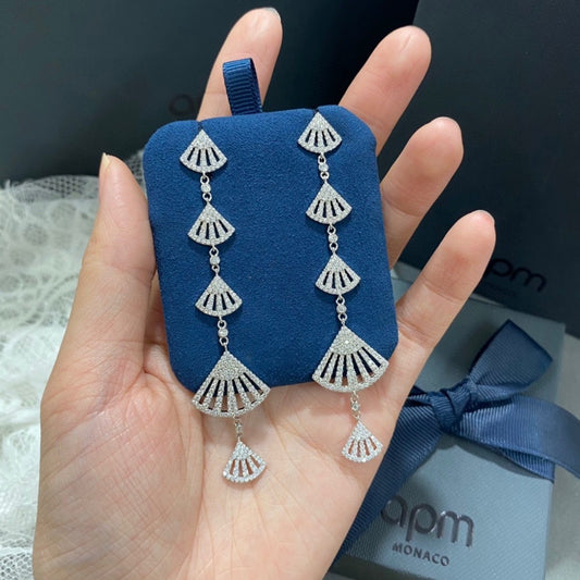 APM Monaco White Earrings