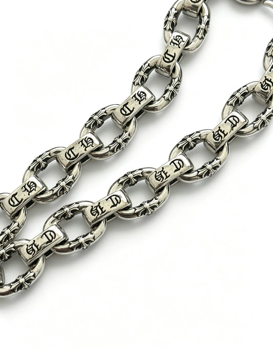 Chrome Hearts Sterling Silver Cross Bracelet