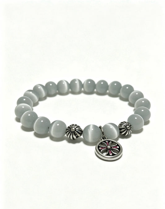 Chrome Hearts Sterling Silver Cross Bracelet