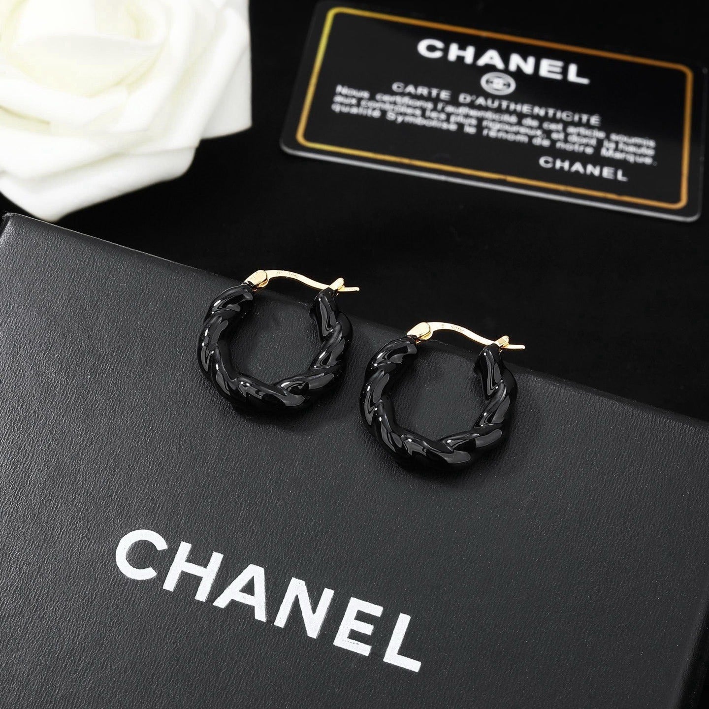Bottega Veneta Enamel Earrings