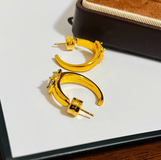 Balenciaga Brass Earrings