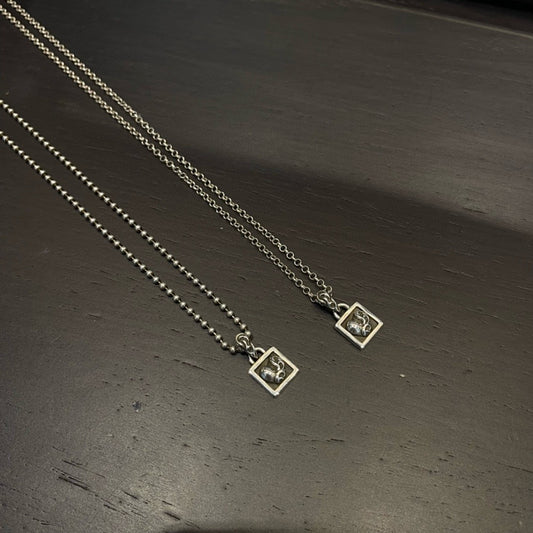 Chrome Hearts Sterling Silver Heart Necklace