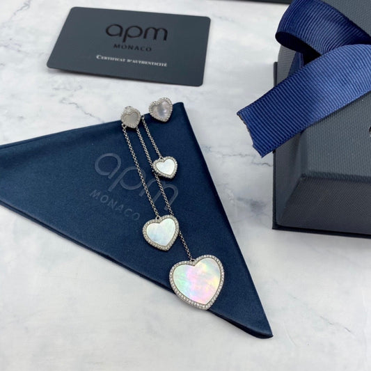 APM Monaco Heart Earrings