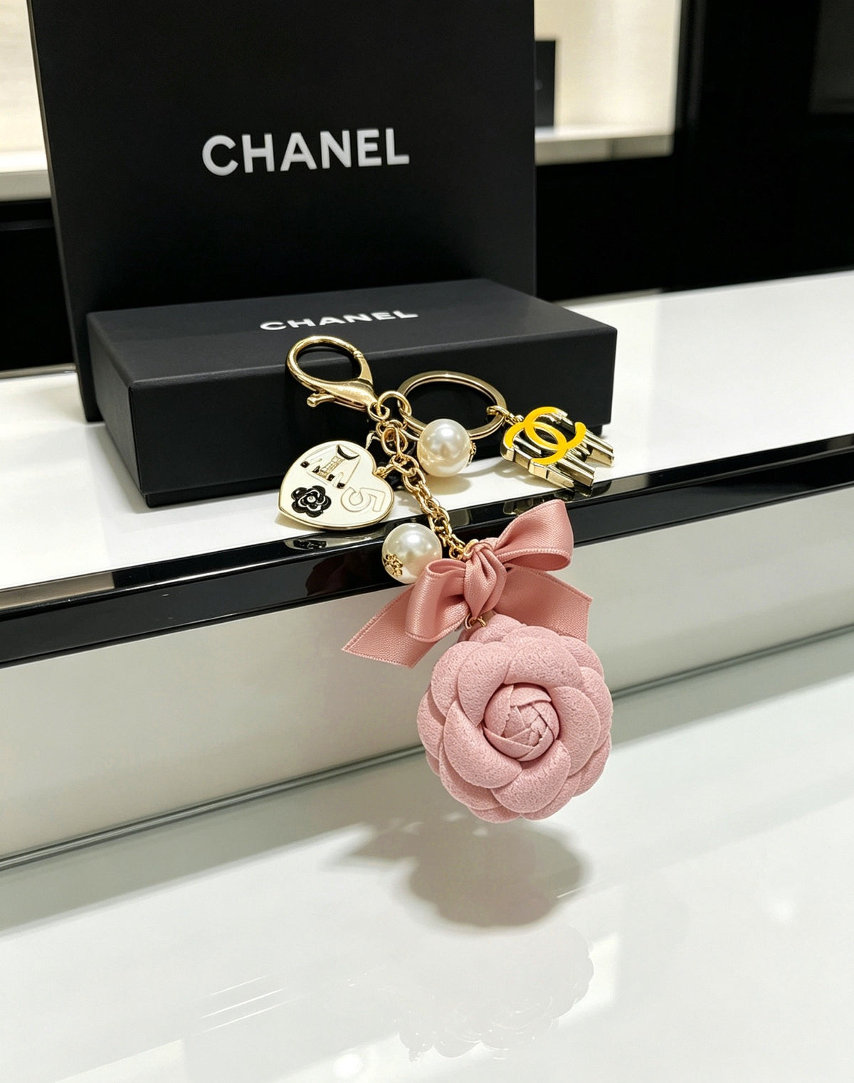 Chanel Vintage-Finish Keychain