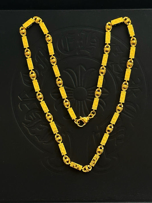 Chrome Hearts Sterling Silver Cross Necklace