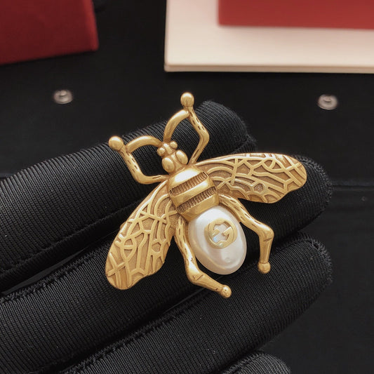 Gucci Brass Bee Brooch