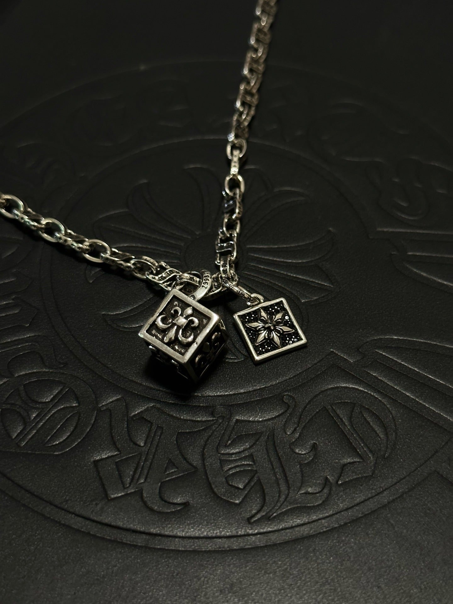 Chrome Hearts Sterling Silver Cross Necklace